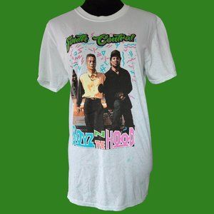 NWOT  BOYS IN THE HOOD MED 100% Cotton White Retro Tee By Columbia Pictu…